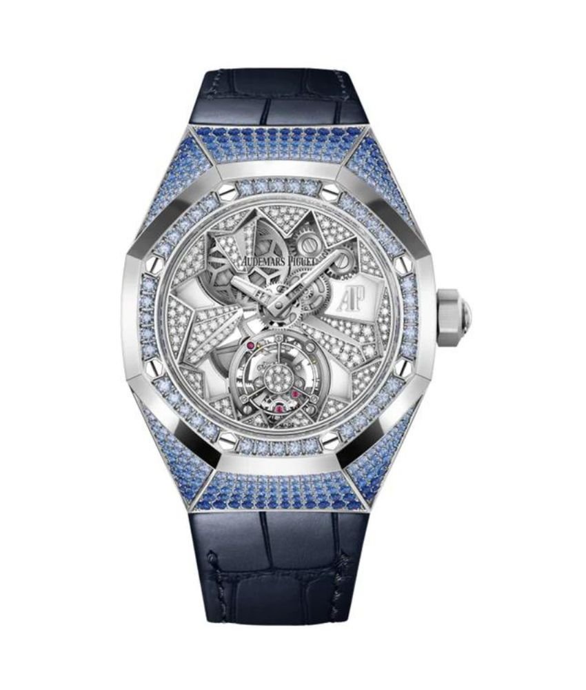 Audemars Piguet 26227BC.SS.D326CR.01 White Gold Sapphires Diamond Dial Men's Watch