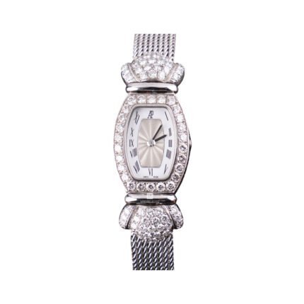 Audemars Piguet Charleston 67178BC.Z.1068BC.01 White Gold Diamond Bezel 14mm White Dial Ladies Watch - Luxury Souq