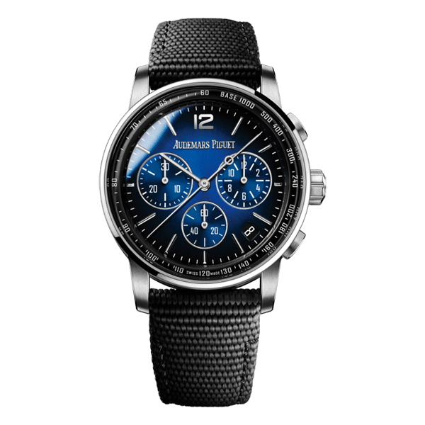 Audemars Piguet Code 11.59 26393BC.OO.A002KB.01 Smoked Blue Lacquered Dial Chronograph 41mm 18kWhite Gold Men's Watch Audemars Piguet Code 11.59 26393BC.OO.A002KB.01 Smoked Blue Lacquered Dial Chronograph 41mm 18kWhite Gold Men's Watch