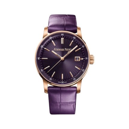 Audemars Piguet Code 11.59 - 77410OR.OO.A623CR.01 Rose Gold 38mm Purple Dial Ladies Watch - Luxury Souq