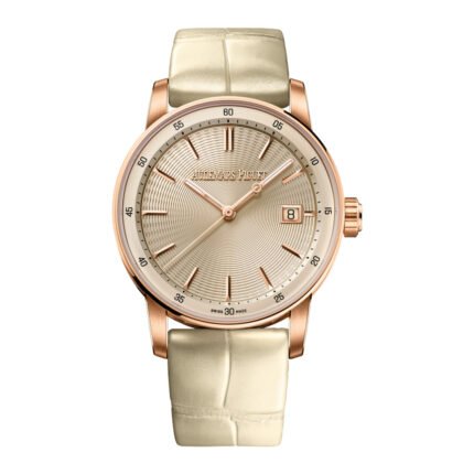 Audemars Piguet Code 11.59 77410OR.OO.A825CR.01 Selfwinding Pink Rose Gold 38mm Ivory Dial - Luxury Souq