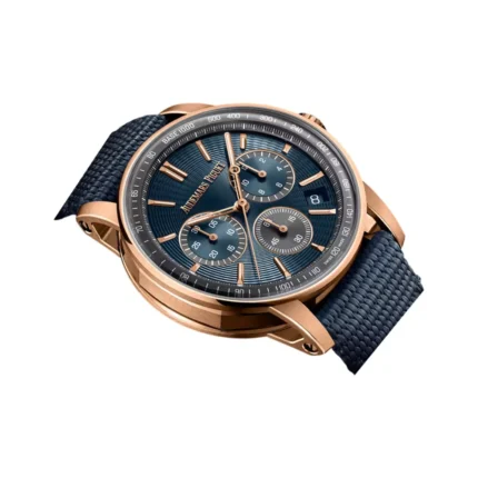 Audemars Piguet Code 11.59 Chronograph 26393OR.OO.A348KB.01 Rose Gold 41mm Blue Dial Men's Watch - Luxury Souq