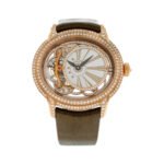 Audemars Piguet Millenary 26354OR.ZZ.D812CR.01 Tourbillon Rose Gold Diamond Bezel 45mm Skeleton Dial Men's Watch - Luxury Souq