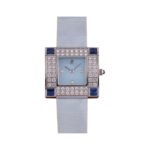 Audemars Piguet Myriad 67455BC.ZI.A022MR.01 White Gold Factory Diamond Bezel 28mm MOP Dial Ladies Watch - Luxury Souq
