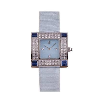 Audemars Piguet Myriad 67455BC.ZI.A022MR.01 White Gold Factory Diamond Bezel 28mm MOP Dial Ladies Watch - Luxury Souq