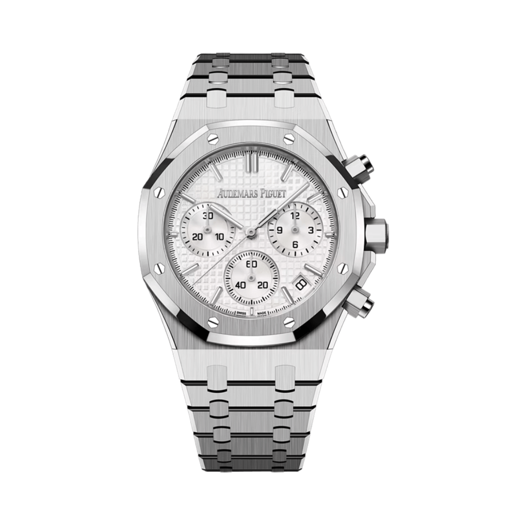 Audemars Piguet Royal 26240ST.OO.1320ST.07 Oak Chronograph Automatic Silver Dial Men's Watch Audemars Piguet Royal 26240ST.OO.1320ST.07 Oak Chronograph Automatic Silver Dial Men's Watch