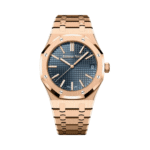 Audemars Piguet Royal Oak 15510OR.OO.1320OR.03 18K Rose Gold 41mm Blue Dial Mens Watch