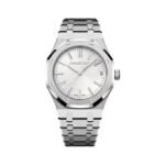 Audemars Piguet Royal Oak 15510ST.OO.1320ST.08 Automatic Stainless Steel 41mm White Dial Men's Watch - Luxury Souq