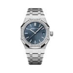 Audemars Piguet Royal Oak 15551ST.ZZ.1356ST.05 Self winding Stainless Steel 37mm Blue Dial Ladies Watch - Luxury Souq