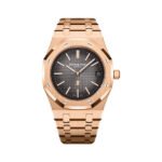 Audemars Piguet Royal Oak 16202OR.OO.1240OR.02 Jumbo Extra-Thin smoked grey dial 39mm Men's Watch - Luxury Souq