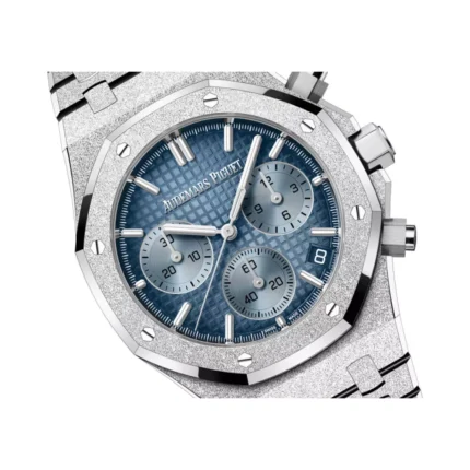 Audemars Piguet Royal Oak 26240BC.GG.1324BC.02 Chronograph 41mm Frosted White Gold Blue Dial - Luxury Souq