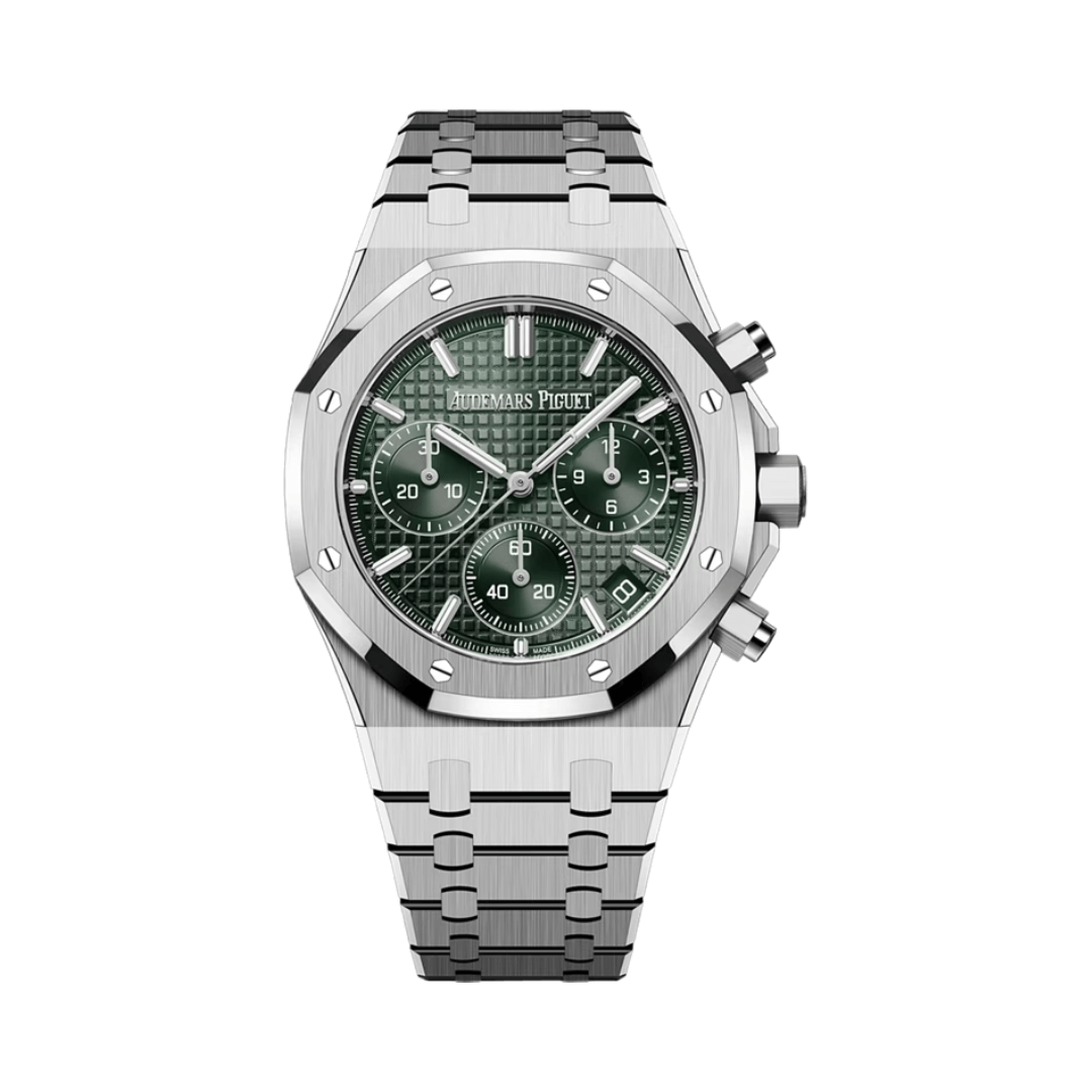 Audemars Piguet Royal Oak 26240ST.OO.1320ST.08 Chronograph Steel Green Index Dial Audemars Piguet Royal Oak 26240ST.OO.1320ST.08 Chronograph Steel Green Index Dial