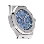 Audemars Piguet Royal Oak 26317BC.OO.1256BC.01 White Gold 38mm Light Blue Dial Unisex Watch - Luxury Souq
