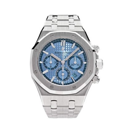 Audemars Piguet Royal Oak 26317BC.OO.1256BC.01 White Gold 38mm Light Blue Dial Unisex Watch - Luxury Souq