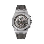 Audemars Piguet Royal Oak 26347TI.GG.D004CA.01 Tourbillon Chronograph Titanium Skeleton Dial 44mm Men's Watch - Luxury Souq