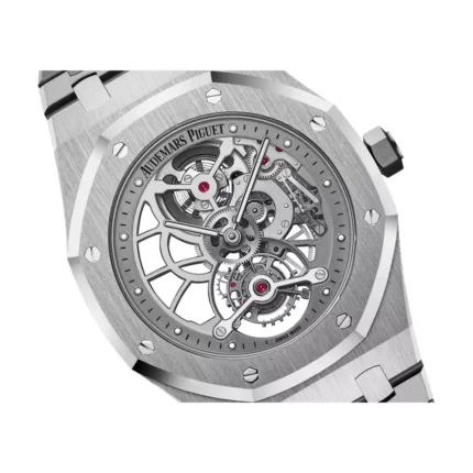 Audemars Piguet Royal Oak 26518ST.OO.1220ST.01 Tourbillon Extra-Thin Openworked Rhodium Stainless Steel 41mm Hand-Wound - Luxury Souq