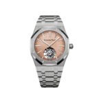 Audemars Piguet Royal Oak 26531TI.OO.1220TI.01 Flying Tourbillon Titanium 41mm Salmon Dial - Luxury Souq