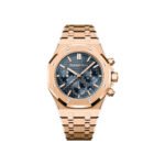 Audemars Piguet Royal Oak 26715OR.OO.1356OR.01 Chronograph 38mm Rose Gold Blue Dial - Luxury Souq