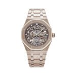 Audemars Piguet Royal Oak 26735SG.OO.1320SG.01 Flying Tourbillon Sand Gold 41mm Skeleton Dial Men's Watch - Luxury Souq