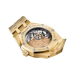 Audemars Piguet Royal Oak Carolina Bucci 15454BA.GG.1259BA.02 Frosted Yellow Gold 37mm Silver-toned Mirror Dial Ladies Watch - Luxury Souq