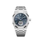 Audemars Piguet Royal Oak Flying Tourbillion 26670ST.OO.1240ST.02 Extra-Thin 39mm Stainless Steel Blue Dial - Luxury Souq