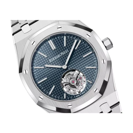 Audemars Piguet Royal Oak Flying Tourbillion 26670ST.OO.1240ST.02 Extra-Thin 39mm Stainless Steel Blue Dial - Luxury Souq