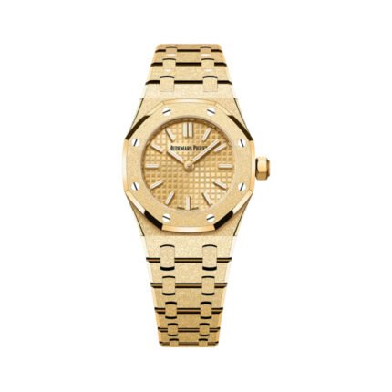 Audemars Piguet Royal Oak Mini 67630BA.GG.1312BA.01 Frosted Yellow Gold 23mm Ladies Watch - Luxury Souq