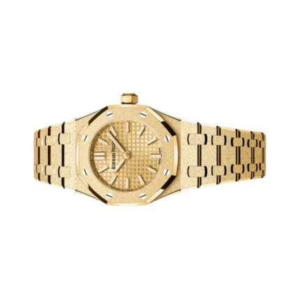 Audemars Piguet Royal Oak Mini 67630BA.GG.1312BA.01 Frosted Yellow Gold 23mm Ladies Watch - Luxury Souq