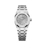 Audemars Piguet Royal Oak Mini 67630BC.GG.1312BC.01 Frosted White Gold 23mm Ladies Watch - Luxury Souq