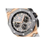 Audemars Piguet Royal Oak Offshore 26420OI.OO.A015VE.01 Chronograph 43mm Pink Rose Gold Titanium Bezel Grey - Luxury Souq