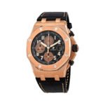 Audemars Piguet Royal Oak Offshore 26470OR.OO.A002CR.02 Chronograph Rose Gold Black Mega Tapisserie Dial 42mm Men's Watch - Luxury Souq