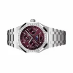 Audemars Piguet Royal Oak Perpetual Calendar 26598BC.ZZ.1220BC.01 'Special Edition' White Gold 41mm Burgundy Purple Dial Mens Watch - Luxury Souq