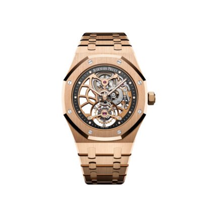 Audemars Piguet Royal Oak Tourbillon Extra-Thin Openworked 26518OR.OO.1220OR.01 Skeleton Rose Gold 41mm Hand-Wound - Luxury Souq