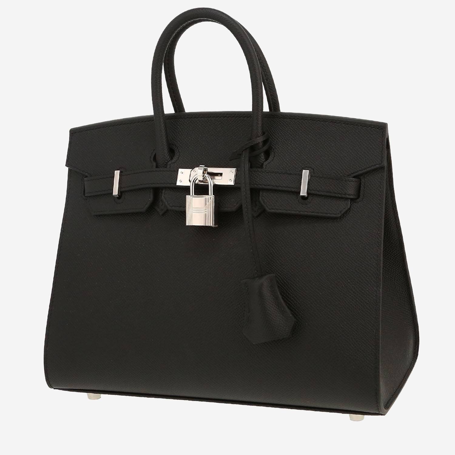 Hermès Birkin 25 cm handbag in black epsom leather Hermès Birkin 25 cm handbag in black epsom leather