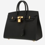 Hermès Birkin 25 cm handbag in black leather