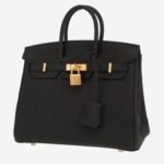 Hermès Birkin 25 cm handbag in black togo leather