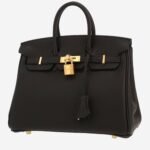 Hermès Birkin 25 cm handbag in black togo leather