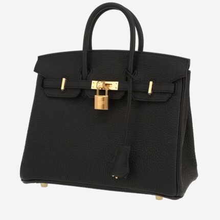 Hermès Birkin 25 cm handbag in black togo leather