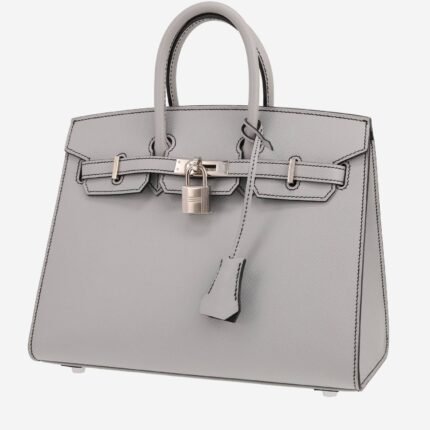 Hermès Birkin 25 cm handbag in Glacier blue epsom leather