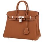 Hermès Birkin 25 cm handbag in gold togo leather