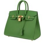 Hermès Birkin 25 cm handbag in green Yucca epsom leather