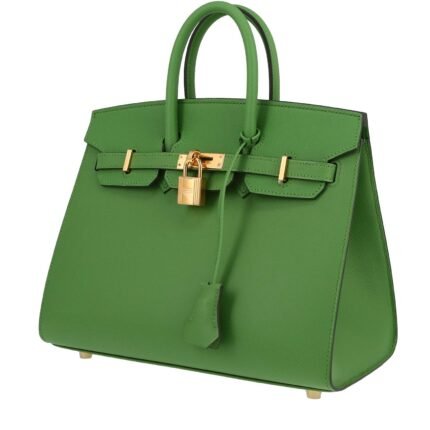 Hermès Birkin 25 cm handbag in green Yucca epsom leather