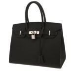 Hermès Birkin 30 cm handbag in black epsom leather