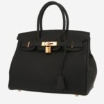 Hermès Birkin 30 cm handbag in black togo leather