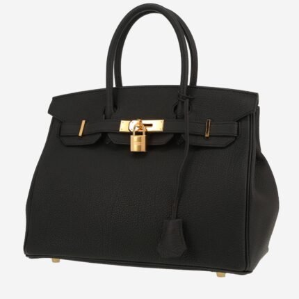 Hermès Birkin 30 cm handbag in black togo leather