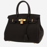 Hermès Birkin 30 cm handbag in black togo leather