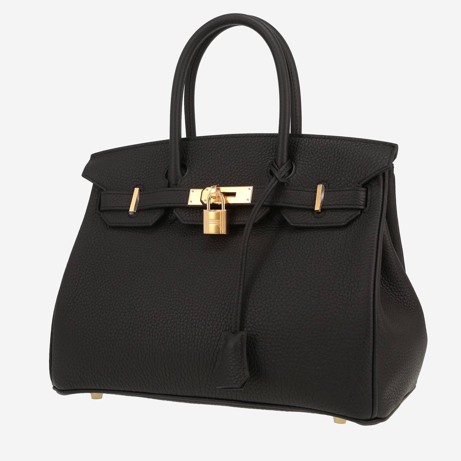 Hermès Birkin 30 cm handbag in black togo leather Hermès Birkin 30 cm handbag in black togo leather
