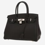 Hermès Birkin 30 cm handbag in black togo leather