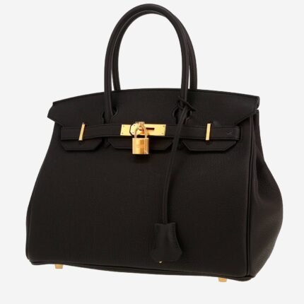 Hermès Birkin 30 cm handbag in black togo leather