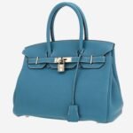 Hermès Birkin 30 cm handbag in blue jean togo leather
